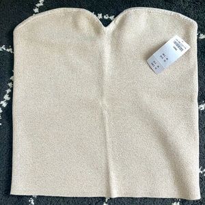 Abercrombie Stretch Glitter Strapless Tank